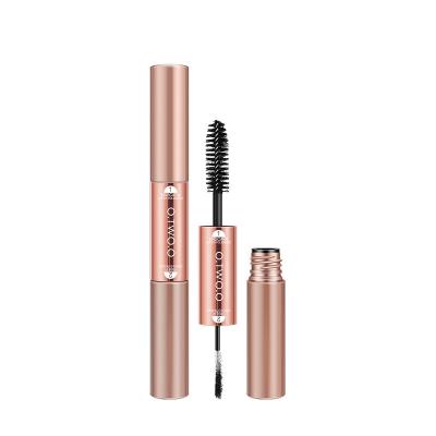 China New Popular 4d Fiber Moisturizer Quick Dry Waterproof Eye Mascara Dual Lash Extension Mascara Mascara for sale