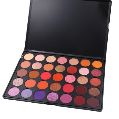 China Hot Sale Makeup Waterproof Eyeshadow 35 Color Custom Brand Waterproof Cosmetic Eyeshadow Palette for sale