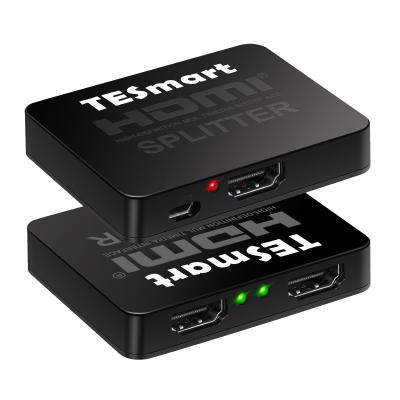 China 1x2 HDMI Splitter 3840* 2160@30Hz EDID Video Splitter Management One Input Two Output HDMI Smart Splitter for sale