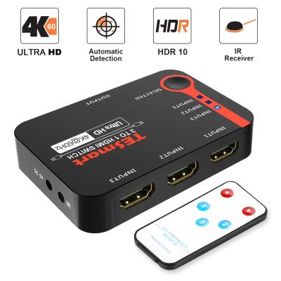 China High Quality Video Changer 3x1 HDMI Switcher 4K@60Hz 4:4:4 for sale