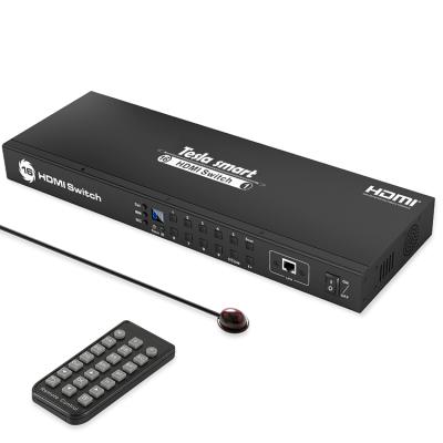 China High Quality TESmart Hdmi Metal Changer 16 In 1 Out Of 4k Hdmi Switcher for sale