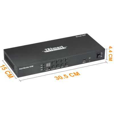 China DCCI OEM ODM 8 In 2 Out Dual Monitor DisplayPort KVM Switch 4K 60Hz DP KVM Switch for sale