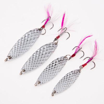 China Wholesale Super Leech Luya Glitter Metal Zinc Alloy Fishing Lures Lures Horse Mouth Glitter Luya Hard Lures for sale