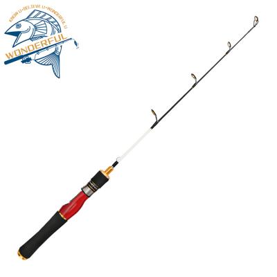 China 60cm 70cm 80cm Lightweight Solid Carbon 2 Sections Lightweight Solid Tip Winter Ice Portable Fishing Rods for sale