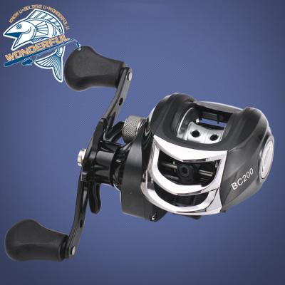 China Newest Model Black 17+1BB Cast Aluminum Alloy Max Drag 8kg Magnetic Long Drag Bait Casting Fishing Reels for sale