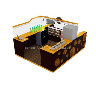 China Newly Strong Attractive Crepe Kiosk Waffle Kiosk Food Kiosk In Retail Store for sale