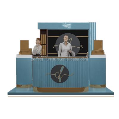 China Chocolate Kiosk Chocolate Display Stand Mall Kiosk Strong Hot Selling Blue Design for sale