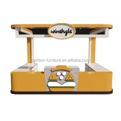 China Strong professional 3d kiosk design for fast food display bakery kiosk counter for sale