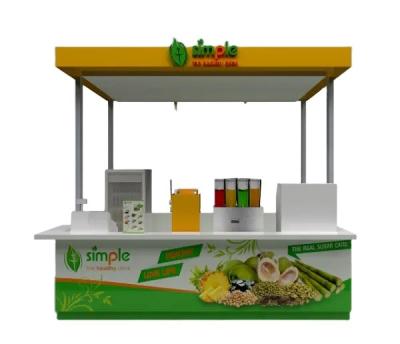 China 3m Strong 3m Wooden Corn Kiosk Mall Corn Yogurt Booth Used In Dubai for sale