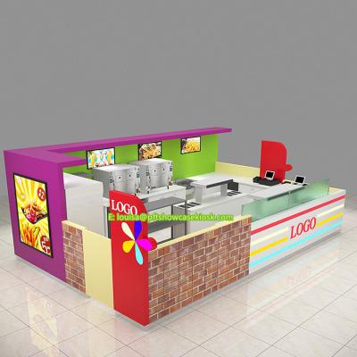 China Modern Customize Stylish Food Kiosk Beverage Kiosk Mall Snack Kiosk For Shopping Mall for sale