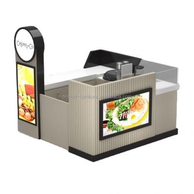 China Strong High Quality Crepe Kiosk Retail Waffle Pancake Fast Food Kiosk for sale