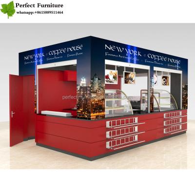 China Modern Design Modern Coffee Kiosk Tea Shop Counter Counter Shop Bar Furniture For Sale for sale