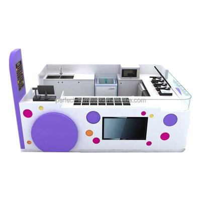 China High Quality Strong Bubble Tea Kiosk Frozen Yogurt Kiosk Ice Cream Baking Kiosk for sale