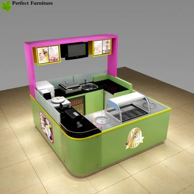 China modern food kiosk shopping mall creative mobile 3d ice cream kiosk design for sale for sale