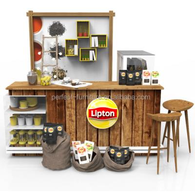 China Coffee Strong Classic Coffee Kiosk Wooden Coffee Stand Design for sale