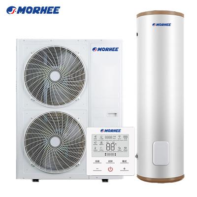 China Outdoor High Quality Morhee Wifi Control DC Inverter Air Source For Sprinkler Home Central Water Heater And Conditioner Heat Pump System for sale