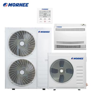 China Morhee R32 Quality Outdoor Compressor Split Type DC Inverter Air Source For Water Heat Pump Ducted Mini AC Conditioner And Water Heater for sale