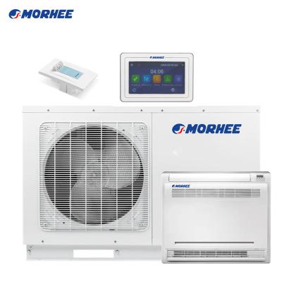 China Morhee mini 7KW 14KW outdoor domestic split type air source to water heat pump DC inverter air source heat pump for sale