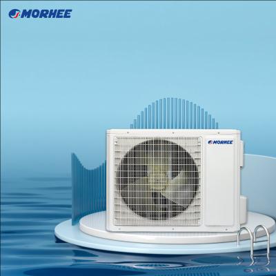 China Small Outdoor Morhee Air Source To Water Heat Pump Split Type Evi DC Inverter Air Source To Water Heater Heat Pump for sale