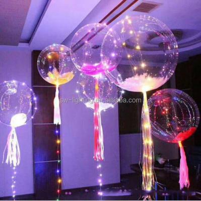 China Other 2017 Hot Sale 18 Inch BoBo Balloon With LED Light For Party Decoration for sale