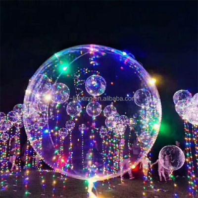 China Shenzhen's Other Hot Sale Glowing Christmas Party LED Bobo Balloon Decoration With LED String for sale