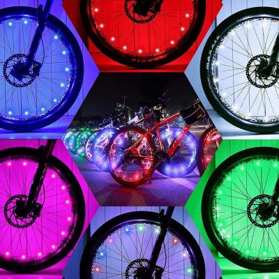 China Best Night Riding Gifts Signal Led Bike Spoke Light Tire Accessories Bike Light Strip For Wheels for sale