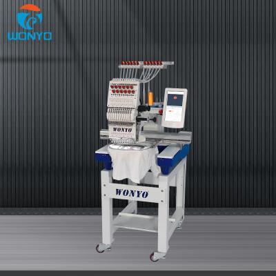 China 2021 New Automated Multi Function Cap Single Head T-shirt Wonyo Embroidery Machine Computerized for sale