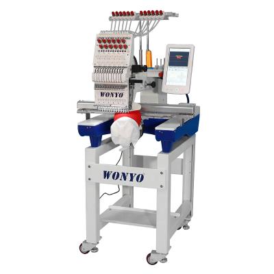 China Hat/T-shirt/Flat/3D/Towel/Leather/Jacket Embroidery WONYO High Speed ​​Like Tajima15 Needles Small Computer Embroidery Machine Suppliers Prices For Sale Automated T-shirt for sale