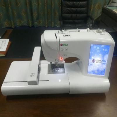 China Chinese Wholesale Multi Function Embroidery Machine Single Head Hotels Home Use Small Size Portable Mini Electric Sewing Machine for sale