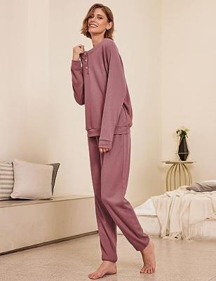 China Fashionable Women's Striped V-Neck Pajamas QUICK DRY for sale