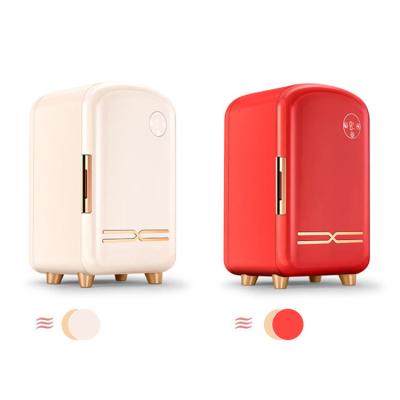 China Hot Sale 12L Portable Cosmetic Electric Fridge Mini Pink Mini Fridge 220v 12v for sale