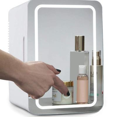 China THERMOELECTRIC Custom Wholesale 8L Makeup Skin Care Fridges Cosmetic Beauty Few Mini Small Fridges Cost With Mirror For Hotel Car 12V for sale