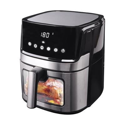 China Healthy Way For Oil Free Frying And 80% Less Fat Automatic Mechanical Temperature Smart Stainless Steel Air Fryer 1700W With Visible Window for sale