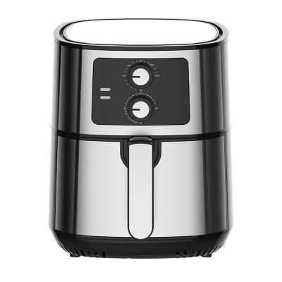 China Healthy way for frying without oil and manual control 5.5L1400W less grease 80% mechanical freidora stainless steel no oil industrial air fryer for sale