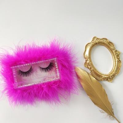 China False Lashes 3D Mink Lashes Wholesale Vendor Box Thick Strip Lashpackaging for sale