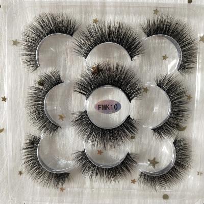 China Warehouse 5D 9D Long Silk Faux Mink Lashes Wholesale 3D Mink Faux Mink Eyelashes Drop shipping from USA office for sale