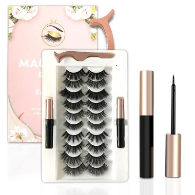 China 2020 New Lasheswholesale Lasheswholesale Lasheswholesale Natural Style Lashes Custom Long Magnetic Eyelashes Half Magnetic Eyelashes for sale