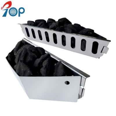 China Easily Cleaned Stainless Steel Briquette Rack For BBQ Charcoal Grills And Kettles for sale