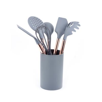 China Sustainable 6pcs Silicone Cookware Kitchen Utensils Set for sale