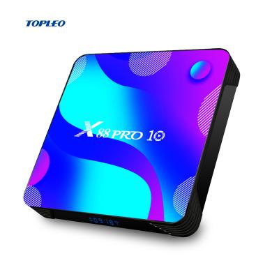 China CPU RK3318 RKMC 18.1 4k Android 10 2.4G /5G Wifi RK3318 TV Set-top Box Pro Design X88 Colorful Dual Band Smart Box for sale