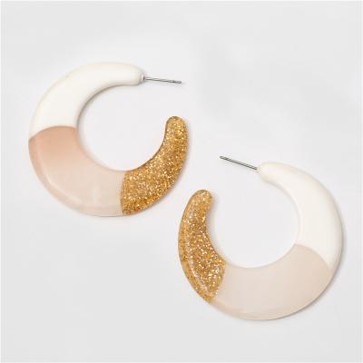 China 2021&2022 new fashion unique CLASSIC own designer designed different shape acrylic stud&pin earring factory directly for sale