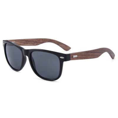 China Cheap High Quality UV400 Plastic Bamboo Wooden Polarized Sunglasses UV400 Protection With PC Front Frame For Women Men for sale