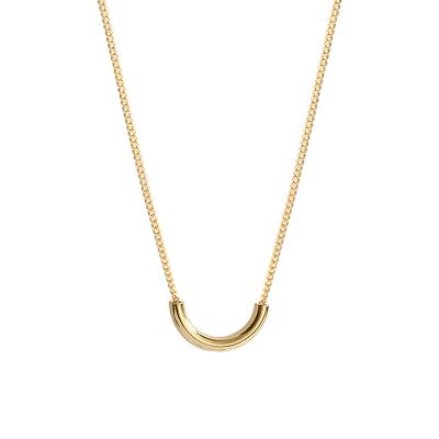 China CLASSIC famous brand designer designed with gold plated and U shape alloy necklace jewelry fashion 2021 new for sale