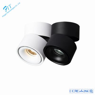 China Desktop Warm Cylinder Exposed White Ceiling Adjustable 7w COB Outdoor Mounted Led Downlight for sale