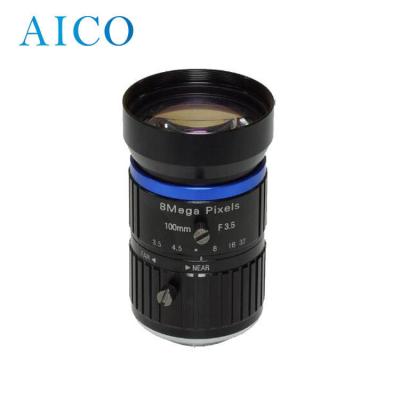 China Focal Length 100 Mm Manual Iris F3.5 100mm 8mp c Mount Computer Vision CCTV Lens For 1