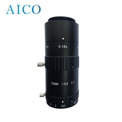 China 12MP 75mm C Macro Short Distance C-mount Lens for 1.1