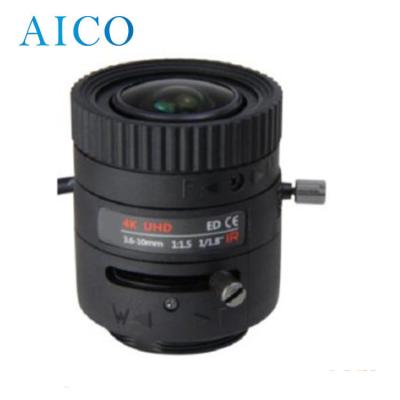 China P-iris focal length 3.6-10mm 1/1.8 inch 1:1.5 CS mount manual focus CCTV varifocal zoom 4k ACHV03610PIRS4K for sale