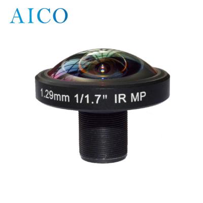 China 1.29mm 1/1.7inch F2.4 10m mount m12 s 190 degree panomorph fisheye lens ACF117B12924IRM12 for sale