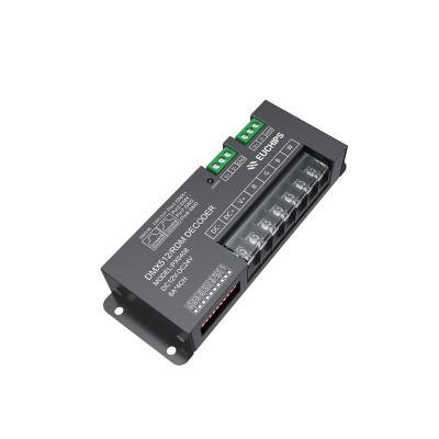 China DMX512 PWM Digital Metal Dimming Dip Switch Constant Voltage Decoder No Minimum Load Required for sale