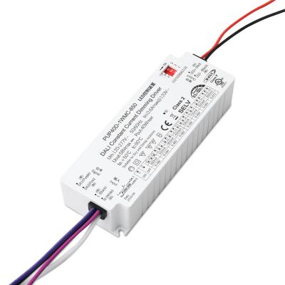 China Plastic Over Load Protection DALI Constant Current 40W LED Dimming Driver For US Standard for sale